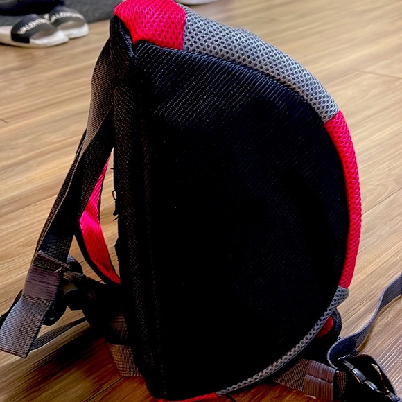 Sport Pet Backpack ,Front Chest  Pet Carrier Pink & Gray - Picture 4 of 6